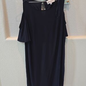 Nicole Blue One Shoulder Sheath Dress